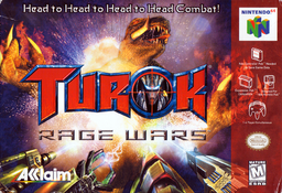 Turok Rage Wars box art for Nintendo 64